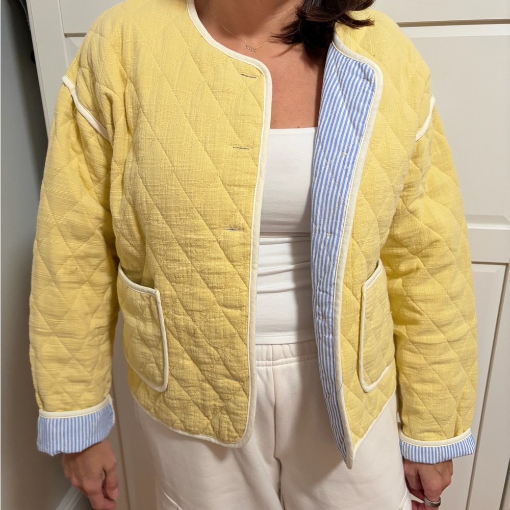 Sunny Yellow Quilted Women's Jacket